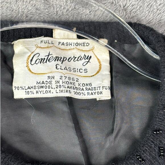 Vintage Contemporary Classics Embroidered Cardigan Sz 40 - Picture 5 of 8